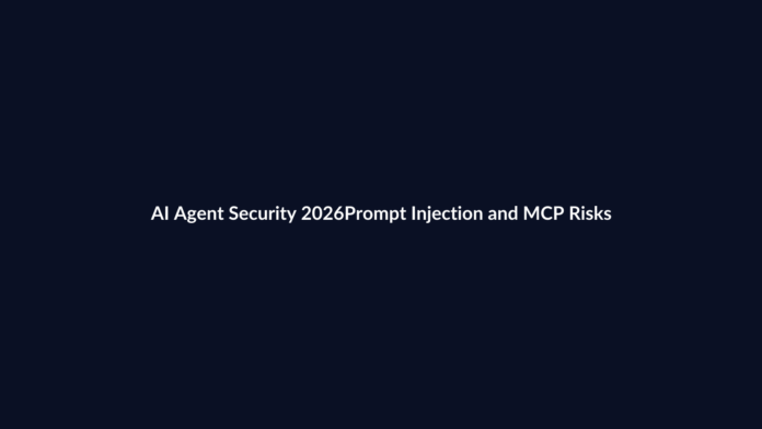 AI agent security covering prompt injection tool permissions MCP risks sandboxing and least privilege in 2026