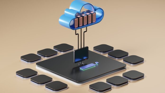 Cloud deployment pipeline representing AI agent versioning, staged releases, canary rollouts and production rollback