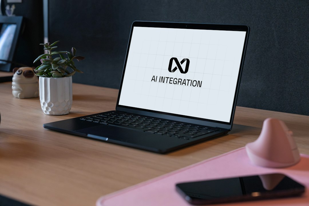 Illustrative laptop workspace for OpenAI Dots cloud computer, proactive research and connected apps