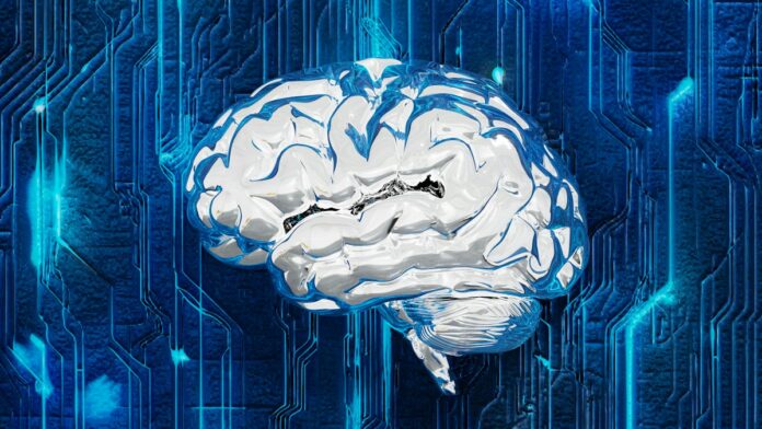Illustrative futuristic artificial intelligence brain for Meta Muse Wonder AI coverage